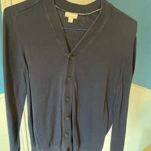 GAP Men’s Cardigan Sweater, L, Navy
